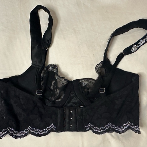 Victoria’s Secret Black Lace Bustier - 32B, Brand New (No Tag) - Picture 7 of 8